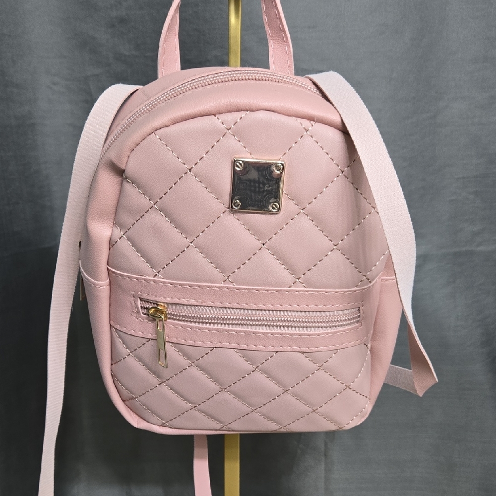 Pink Quilted Backpack NWOT